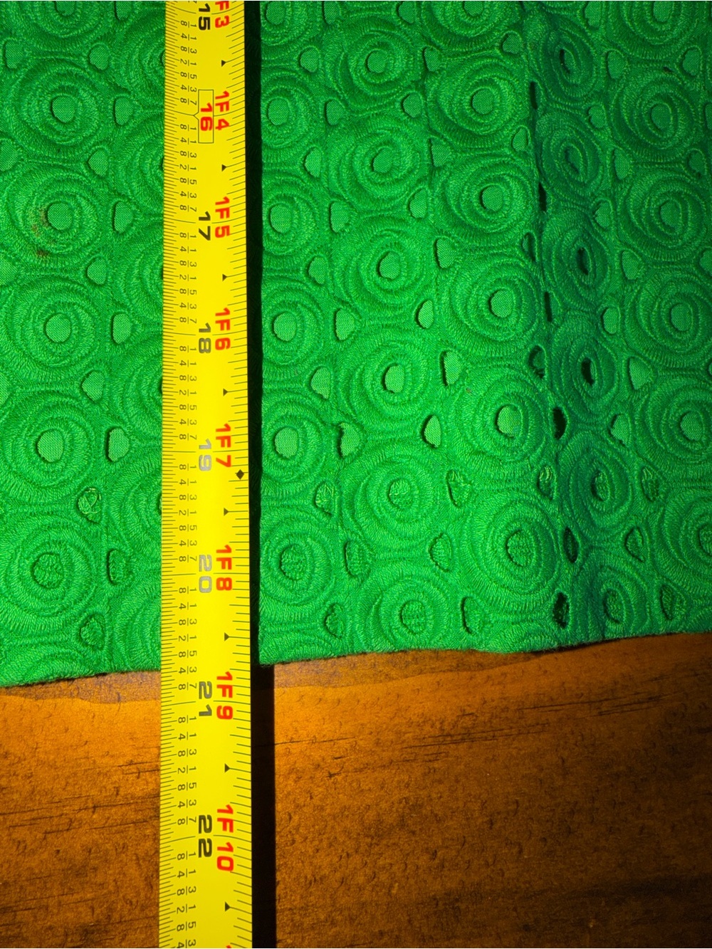 Talbots 6P Emerald Eyelet Pencil Skirt - Picture 7 of 9